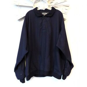 Zero Restriction‎ Golf Pullover Jacket XXL Navy Blue Microfiber 100% Polyester